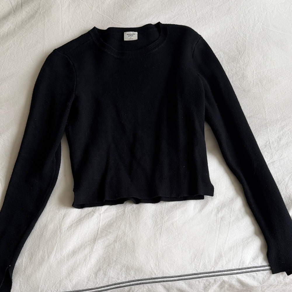 Abercrombie & Fitch Black Long Sleeve Top